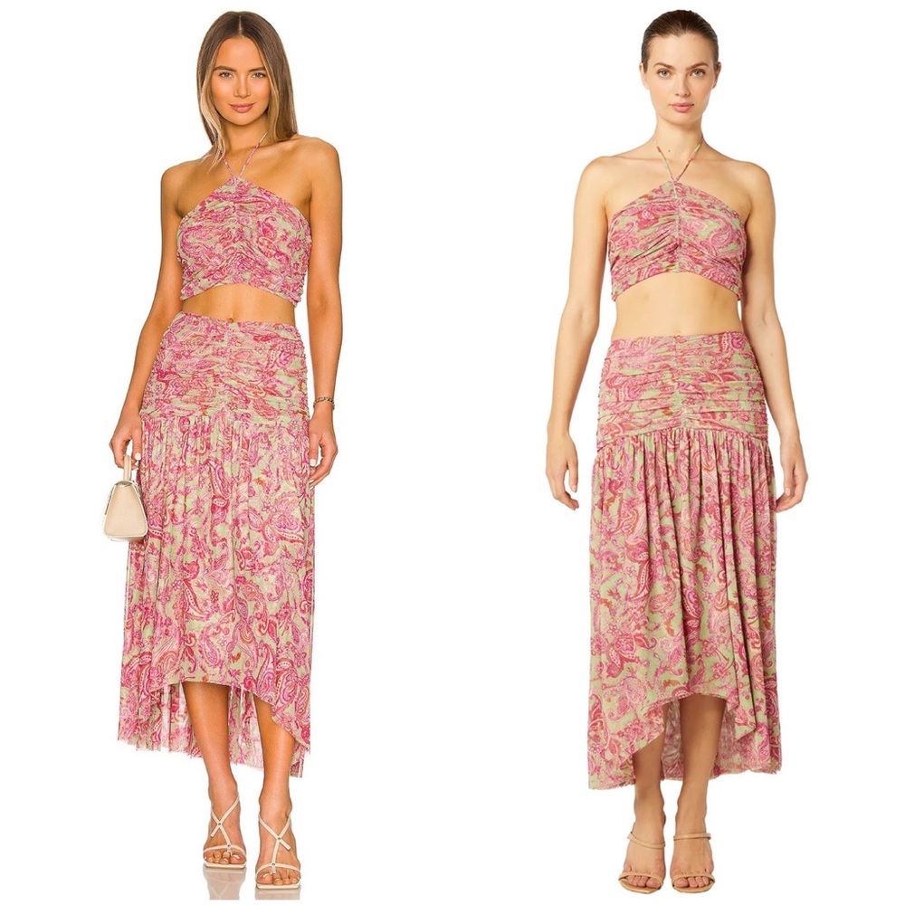 MISA LOS ANGELES SET Selmin Top & Dalida Skirt - Vintage Paisley